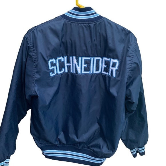 Vintage 80s Perry Meridian High School Jacket Satin Bomber - Picture 4 of 6